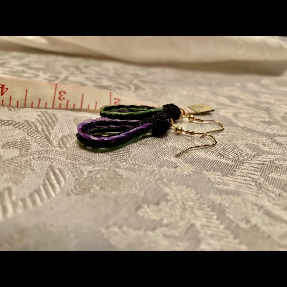 Horsehair earrings